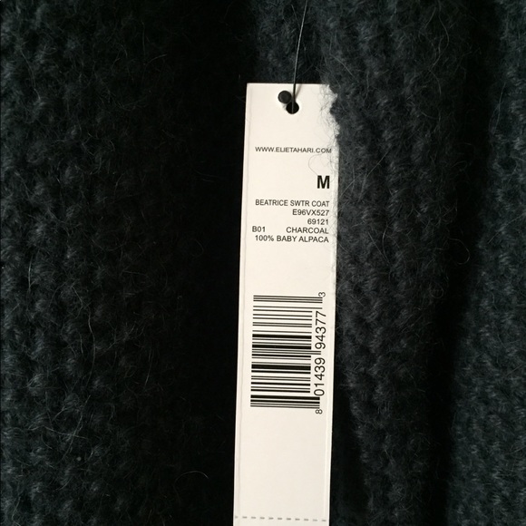 Elie Tahari Baby Alpaca Sweater Coat - Picture 3 of 4